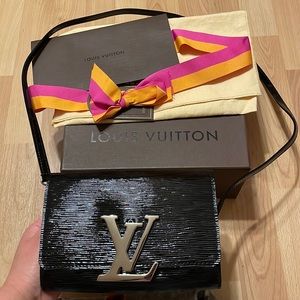 Authentic Louis Vuitton louise pm st. Epi Electric black bag
